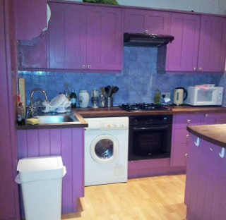 Before and After Picture of a Kitchen